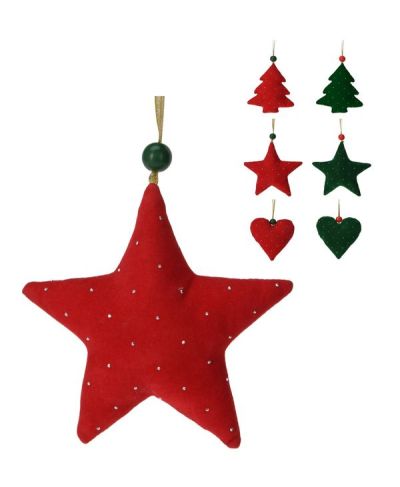 Weihnachtsanhängersamt11X13Cm - Sortiert