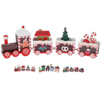 Weihnachtsdekorationholzzug20Cm - Sortiert