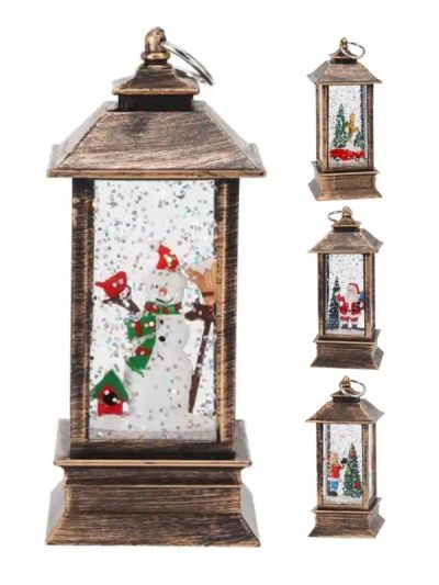 Weihnachts-Deko Laterne Mit Licht 13Cm - Sortiert