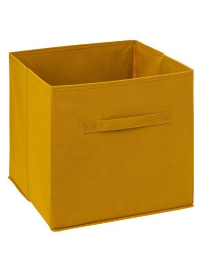 Corbeille En Tissu Mix N Modul Moutarde 31X31Cm