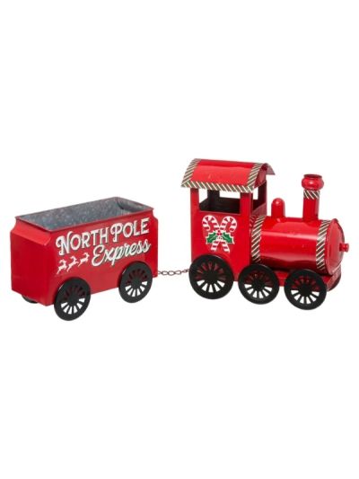 Metall Weihnachtsdeko Spielzeugeisenbahn 66Cm