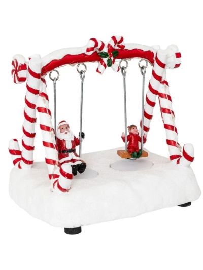 Accessoire Pour Village De Noël Balançoire En Sucre 16X12,5Cm
