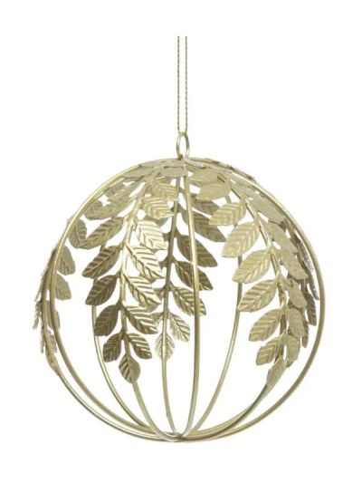 Weihnachtskugel Vergoldetes Metall 9Cm