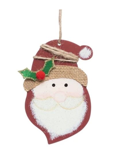 Weihnachts-Anhänger Holz Weihnachtsmann 7X10Cm