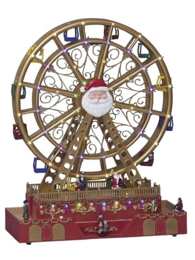 Accessorio Per Villaggio Di Natale Ruota Panoramica 49X38Cm