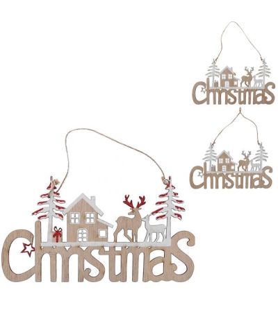 Déco Natalizia Christmas Da Appendere 22.5X12.5Cm - Assortito