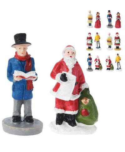 Figure Per Villaggio Natalizio 2 Pezzi - Assortito