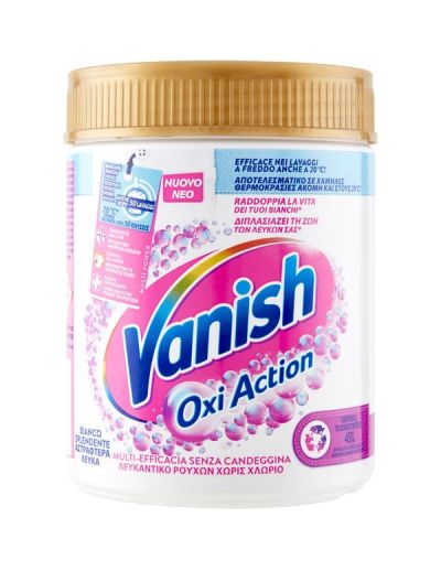 VANISH Wäschefleckenentferner Oxi Action Weißes Pulver 500G