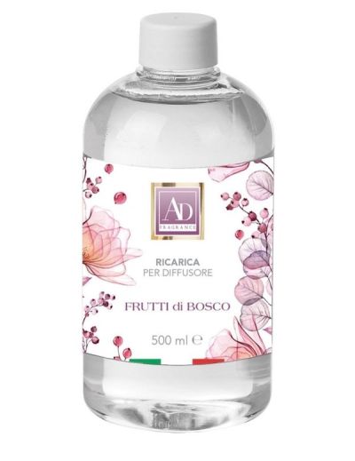  Ricarica Per Diffusore Con Bastoncini Frutti Di Bosco 500Ml