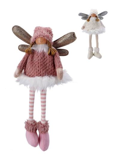 Weihnachtsdeko Weihnachtselfe Mit Led-Licht 23X75Cm - Sortiert