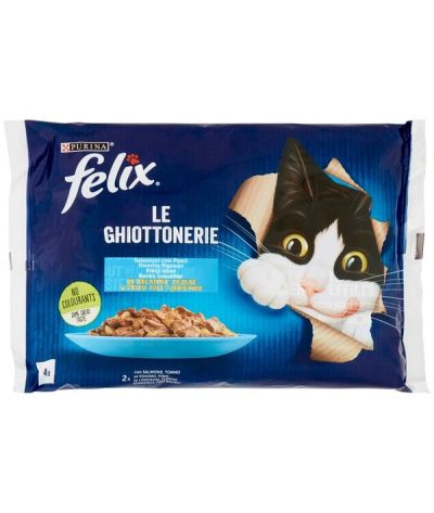FELIX Le Ghiottonerie Gelée Saumon Et Thon 4X85G