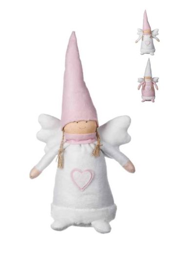 Weihnachtselfe Rosa Und Weiß 50Cm - Sortiert 