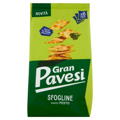 Gran Pavesi Cracker Sfogline Pesto-Geschmack 180g
