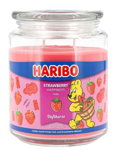 HARIBO Duftkerze Strawberry Happiness 300G