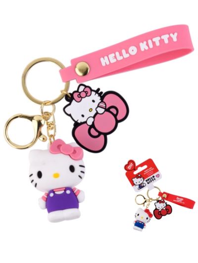 HELLO KITTY Kawaii Porte-Clés 3D - Assortis