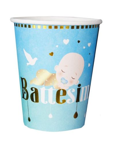 Article Party Baptême  Verre 9Cm