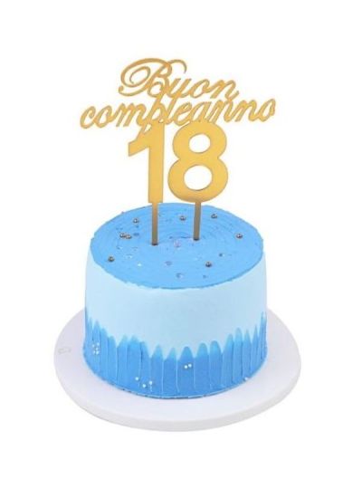 Articolo Party 18Esimo Deco Torta 18X15Cm