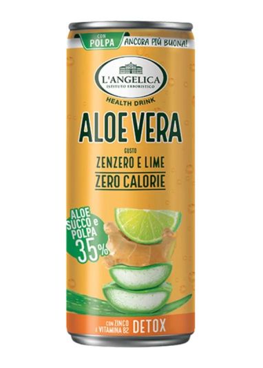 L'ANGELICA Kalter Kräutertee Aloe, Ingwer Und Limette 240Ml 