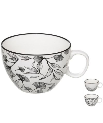 Tazza Da Colazione In Ceramica Floral  45Cl - Assortito