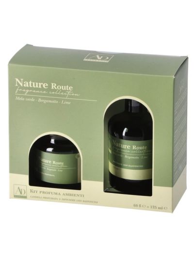 Kit Parfums D'Ambiance Bougie Parfumée Et Bâton Diffuseur - Assortis