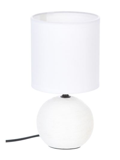 Lampada Déco Sferica Timéo In Ceramica Bianco 25Cm