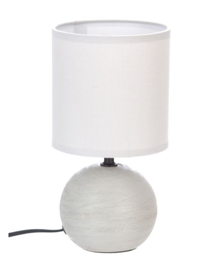 Lampada Déco Sferica Timéo In Ceramica Grigio Chiaro 25Cm