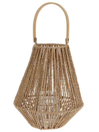 Lanterna Da Esterno In Corda di Cotone 22x26cm