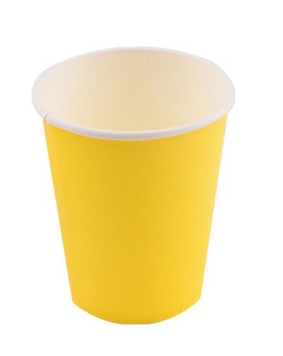Bicchieri Di Carta Monocolore Giallo 9.5Cm - 16 Pezzi