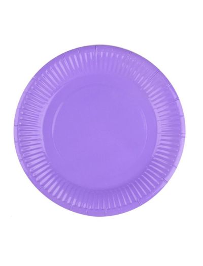 Piatti Di Carta Monocolore Lilla 18Cm - 20 Pezzi