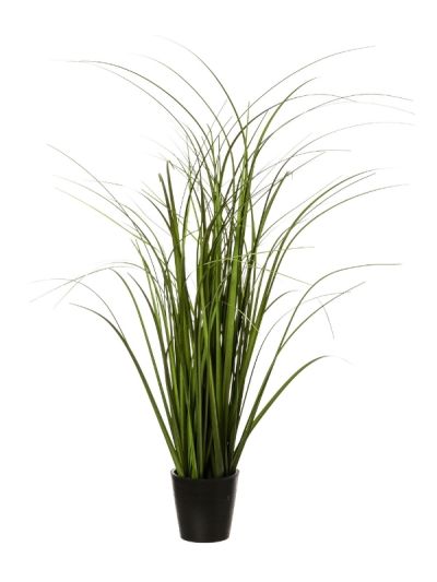 Plante Artificielle Deco Bouquet D'Herbe Avec Pot En Plastique 58Cm