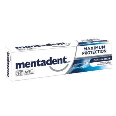 Dentifrice Mentadent Protection Maximale Dents Blanches 75 ml