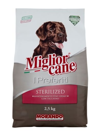 MIGLIOR CANE Preferiti Croquettes Sterilized Dinde 2.5Kg