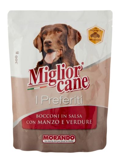 MIGLIOR CANE I Preferiti Morceaux En Sauce Bœuf Et Légumes 300G