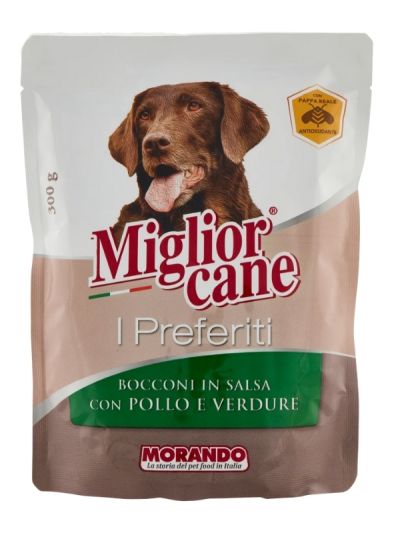 MIGLIOR CANE I Preferiti Morceaux En Sauce Poulet Et Légumes 300G