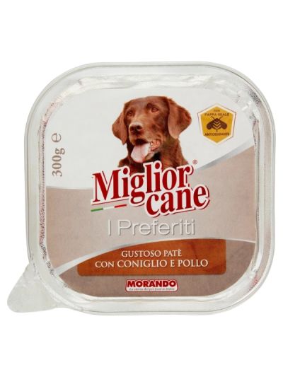 MIGLIOR CANE I Preferiti Pâté Savoureux Lapin Et Poulet 300G
