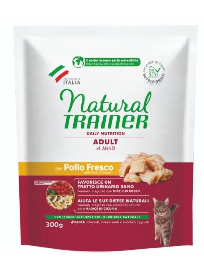 NATURAL TRAINER Gatto Adult (+1 Anno) Pollo Fresco 300G