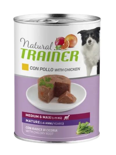 NATURAL TRAINER Lattina Medium Maxi Adult (+12 Mesi) Pollo 400G