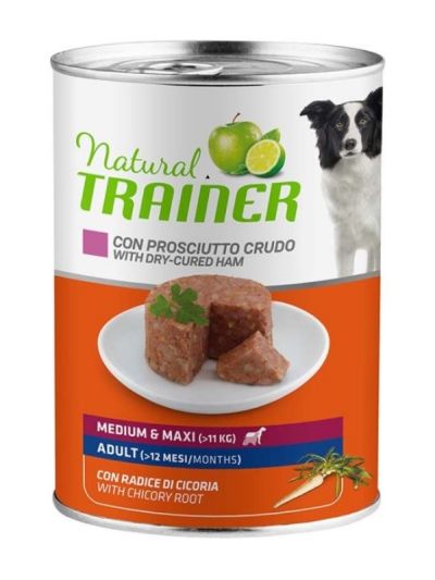 NATURAL TRAINER Lattina Medium Maxi Adult (+12 Mesi) Prosciutto Crudo 400G