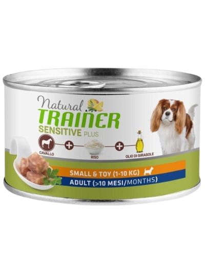 NATURAL TRAINER Lattina Small E Toy Sensitive Plus Adult (+12 Mesi) Cavallo E Riso 150G