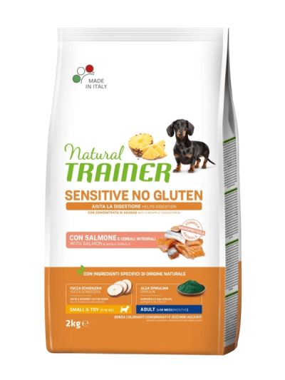NATURAL TRAINER Sensitive No Gluten Small E Toy Hund Puppy E Junior (+2 Monate) Kaninchen Und Vollkorngetreide 2Kg