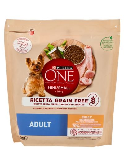 PURINA ONE Mini Adult Croquettes Poulet 1.2Kg