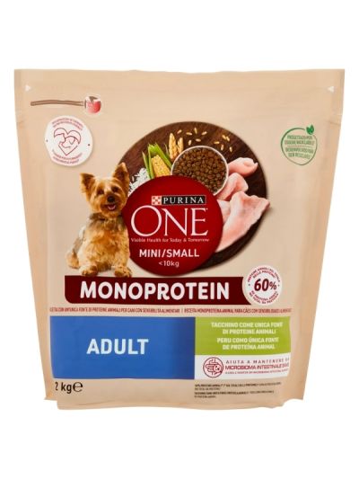 PURINA ONE Mini Adult Croquettes Protéines De Dinde 1.2Kg