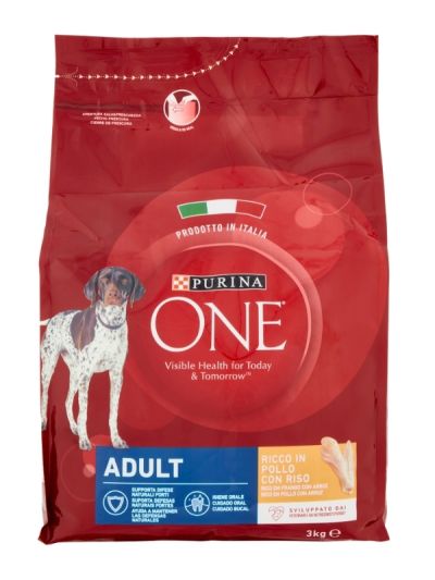 PURINA ONE Adult Croquettes Poulet Et Riz 3Kg