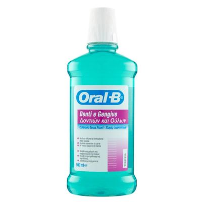 Bain de bouche Oral-B Dents et Gencives sans alcool Menthe 500 ml