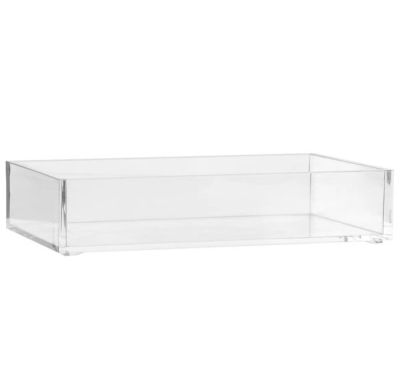 SELENA-Linie Rechteckiger Make-Up-Organizer Aus Acryl 25X10Cm