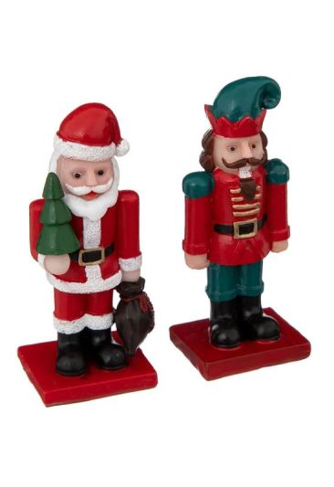 Accessori Per Villaggio Di Natale - Babbo Natale E Schiaccianoci