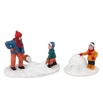 Accessori Per Villaggio Di Natale - Bambini Nella Neve