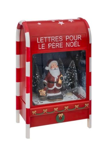 Village De Noël Dans Boîte Aux Lettres