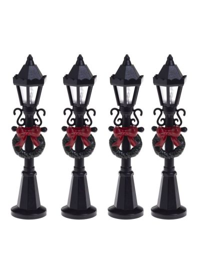 Accessoires Pour Village De Noël - Lampes Assorties