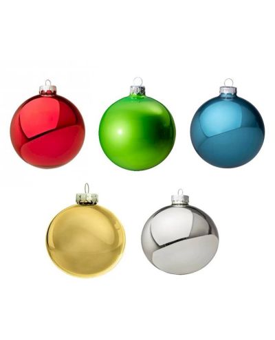 20 Weihnachtskugeln 8Cm - Multifarbe